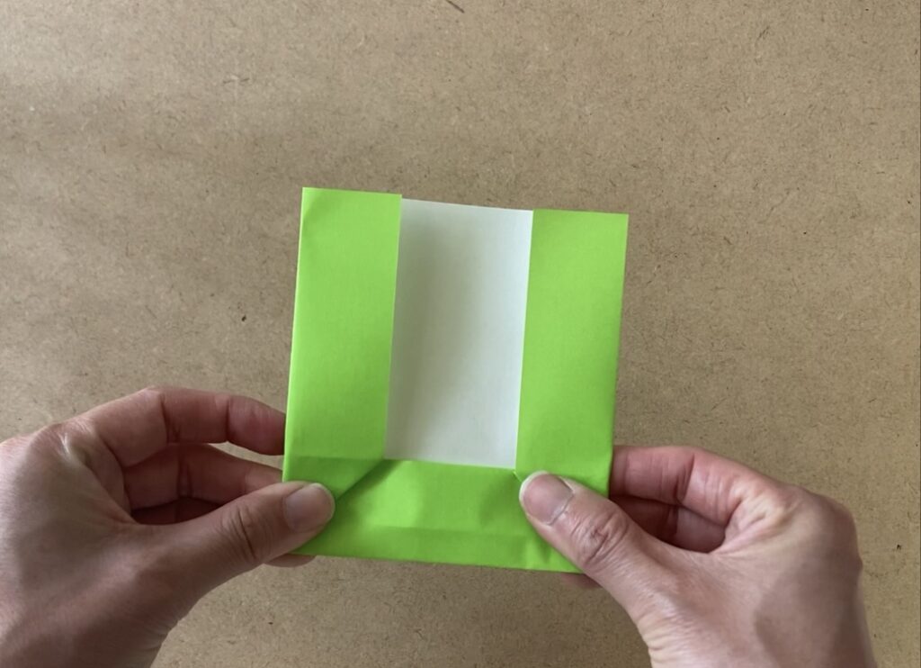 のりなし折り紙封筒の折り方