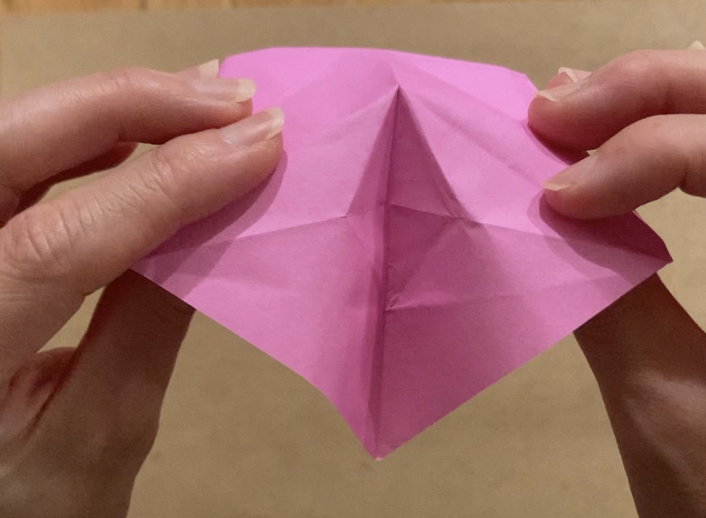 かわいいチューリップ　折り紙　立体