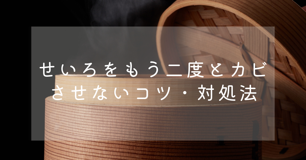 せいろを二度とカビさせない
