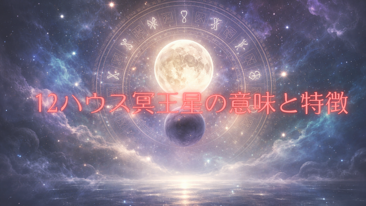 12ハウス冥王星の意味と特徴